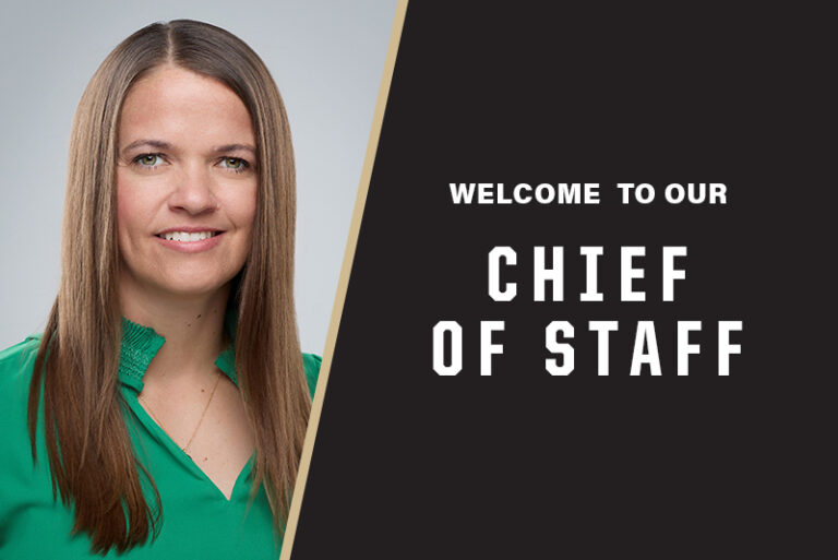 Welcome to our Chief of Staff