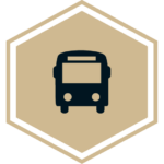 Icon showing front of a bus