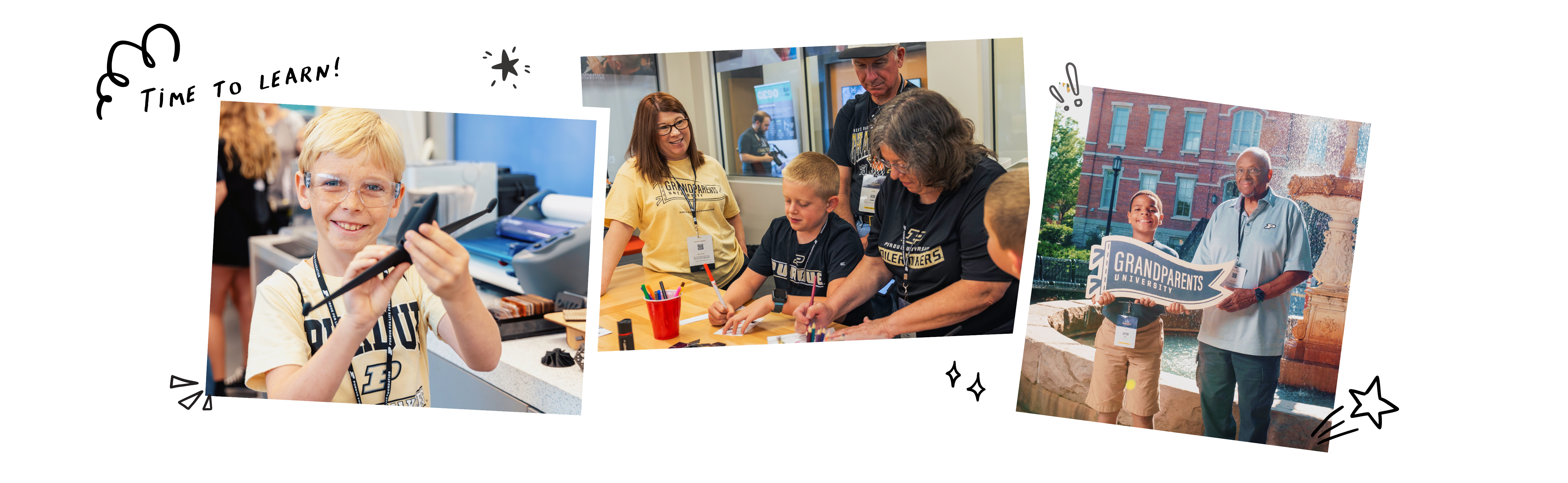 Featured image showing grandparents and grandkids during the Grandparent University event.