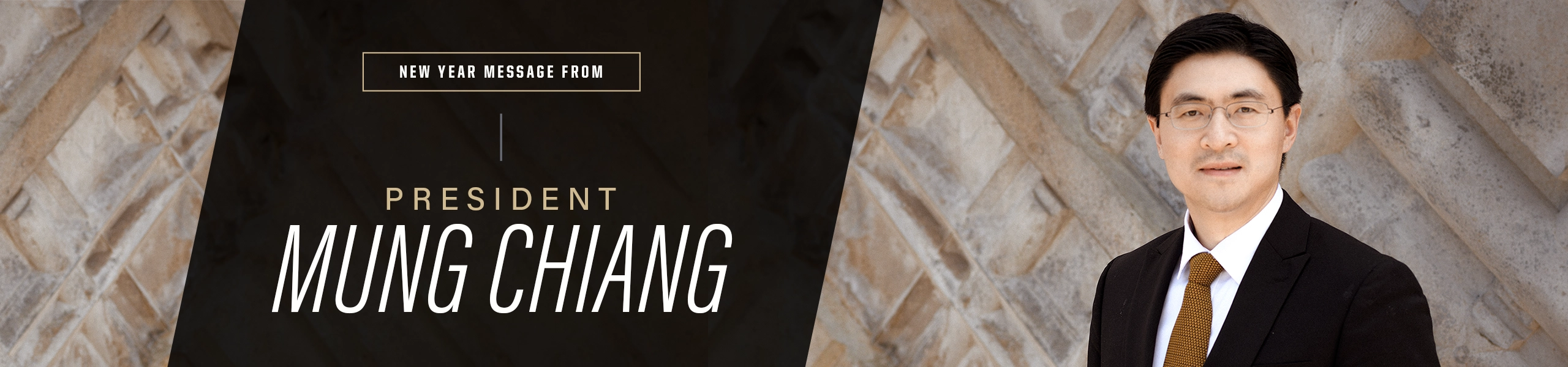 New Year message from President Mung Chiang