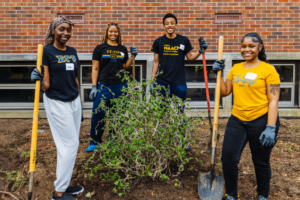 Planting around the Charles J. Lynn Hall of Veterinary Medicine