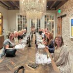 Purdue alumni posing for photo in a restaurant.