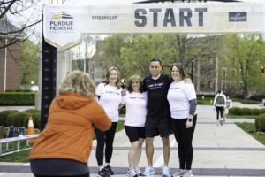 People posing after a 5K