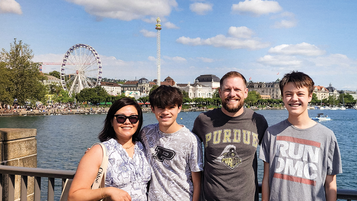 Jennifer Liu and her family