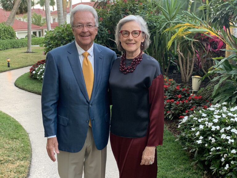 Tom and Mary Howatt smiling