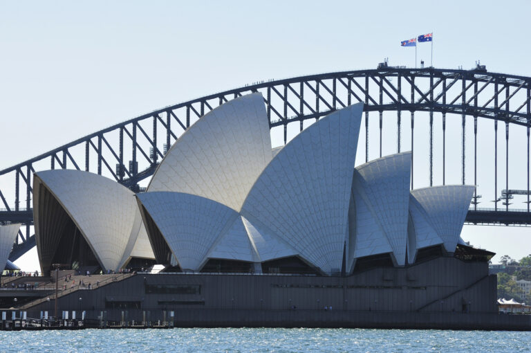 Opera House and Harbour Bridge, Sydney, New South Wales, Australia