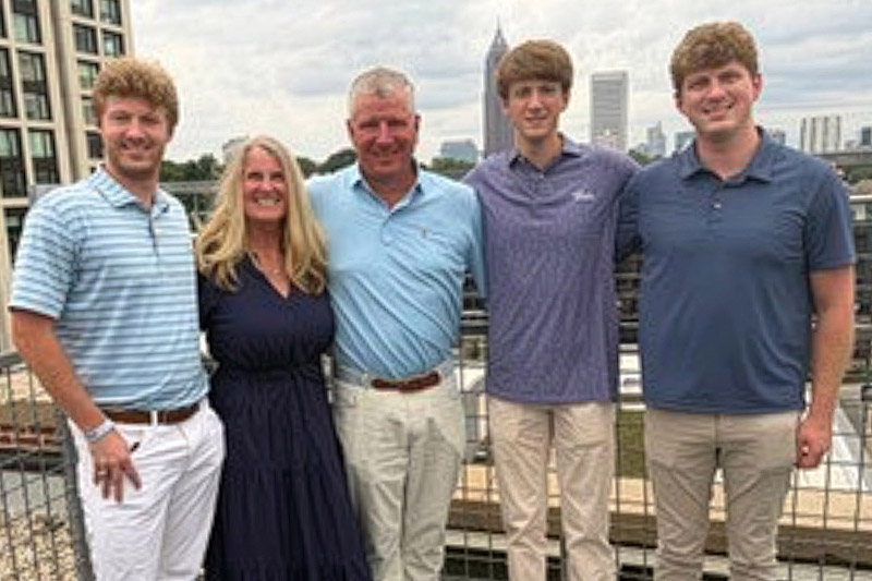Craig and Michelle Gunckel with their 3 sons, Payne, Hayden, and Logan