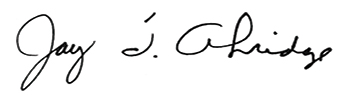 Jay Akridge signature