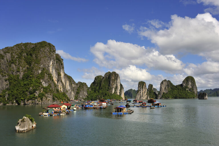 Floating fishermen village, Halong Bay, Vietnam