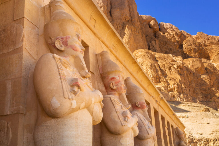 Architecture of the Mortuary Temple of Queen Hatshepsut in Egypt