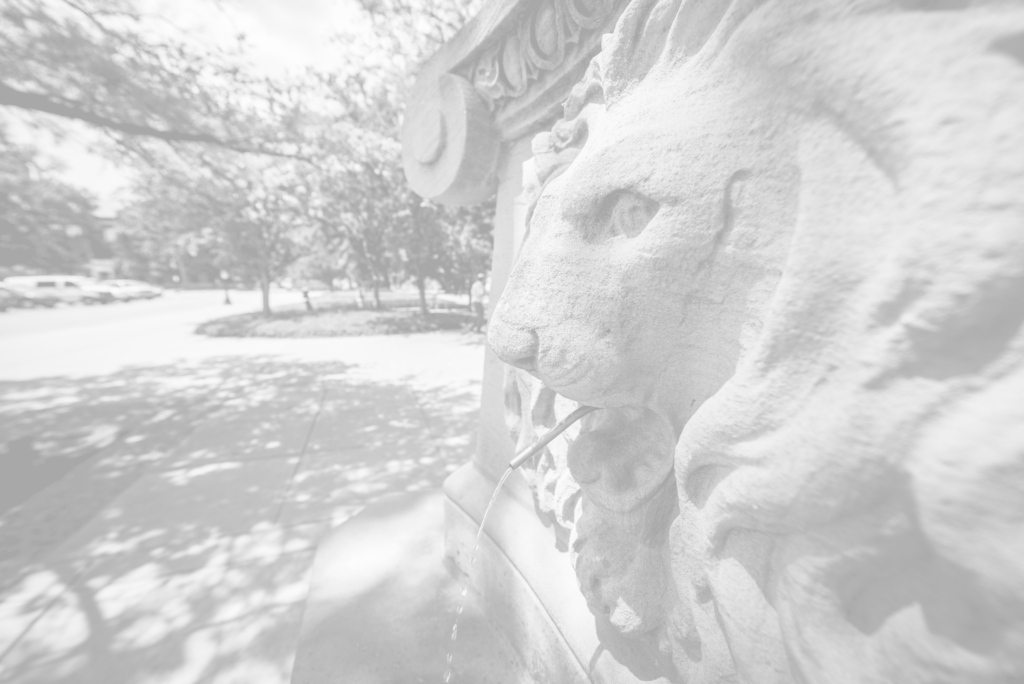 Purdue's Lion Fountain