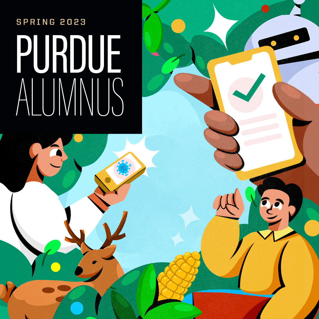 Spring 2023 Purdue Alumnus Graphic