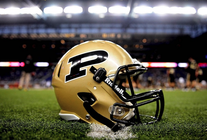 Purdue University's football team helmet