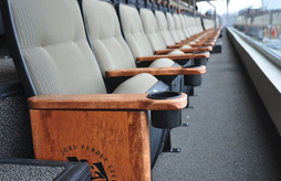 Inside Purdue University's Ross-Ade stadium indoor seating