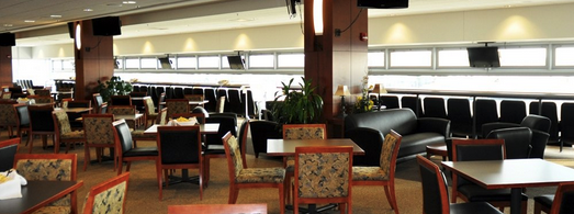 Inside Purdue University's Ross-Ade stadium indoor seating