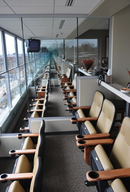 Inside Purdue University's Ross-Ade stadium indoor seating