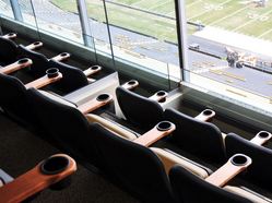 Inside Purdue University's Ross-Ade stadium indoor seating