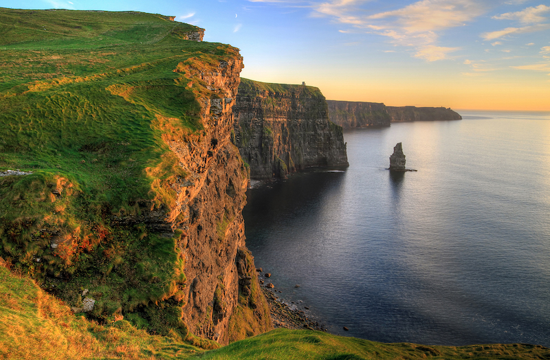 Cliffs of Moher at sunset - Ireland