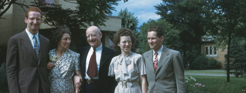 Wormser Family from left to right: Eric, Hedie, Arthur, Eva, and Hans Wormser