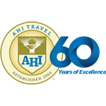 Ahi Travel 60 Years of Excellence Logo