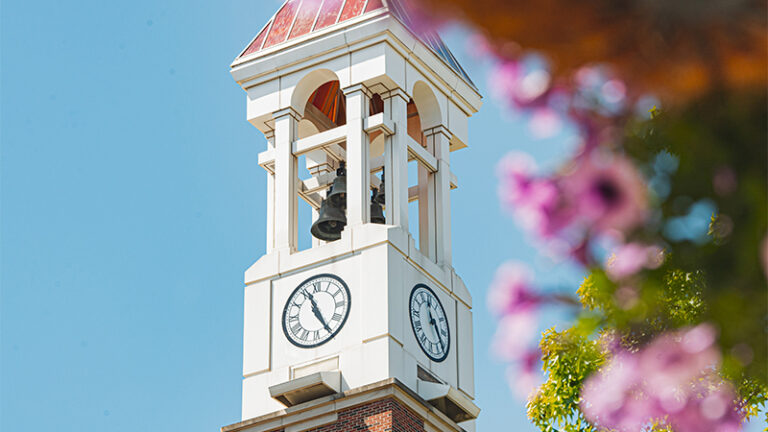 Purdue Bell Tower during Summer on Purdue's Campus