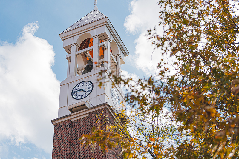 Fall 2020 Campus Scenes with Purdue Bell Tower