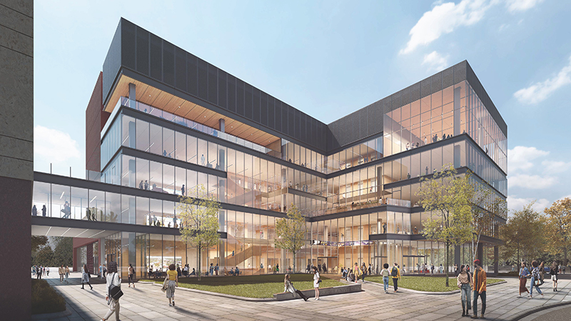 Daniels School building rendering