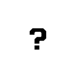 Question mark hexagonal icon