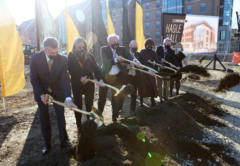 leaders take part in groundbreaking ceremonies