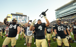 Purdue University Football players during the Homecoming game!