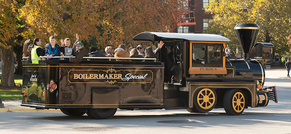 The Boilermaker Special on Purdue University’s campus.