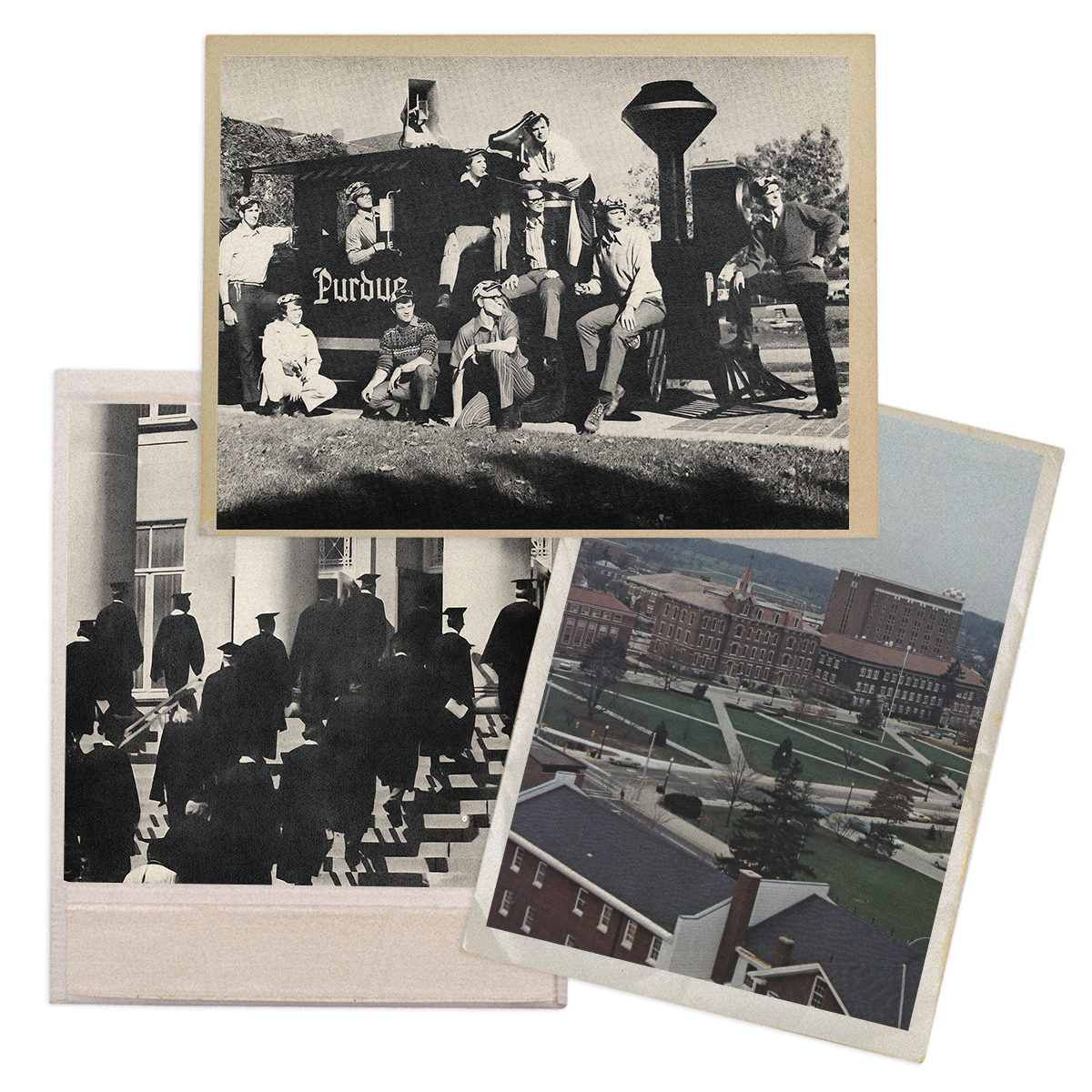 Historic photos of Purdue University people and places.