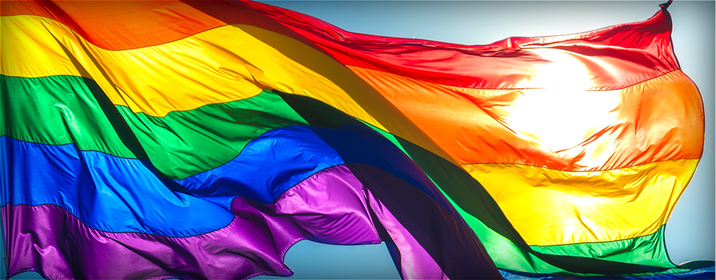 Rainbow flag representing LGBTQ+