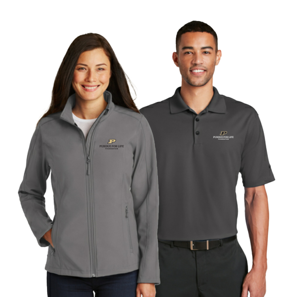 Purdue for Life Foundation zip up and polo